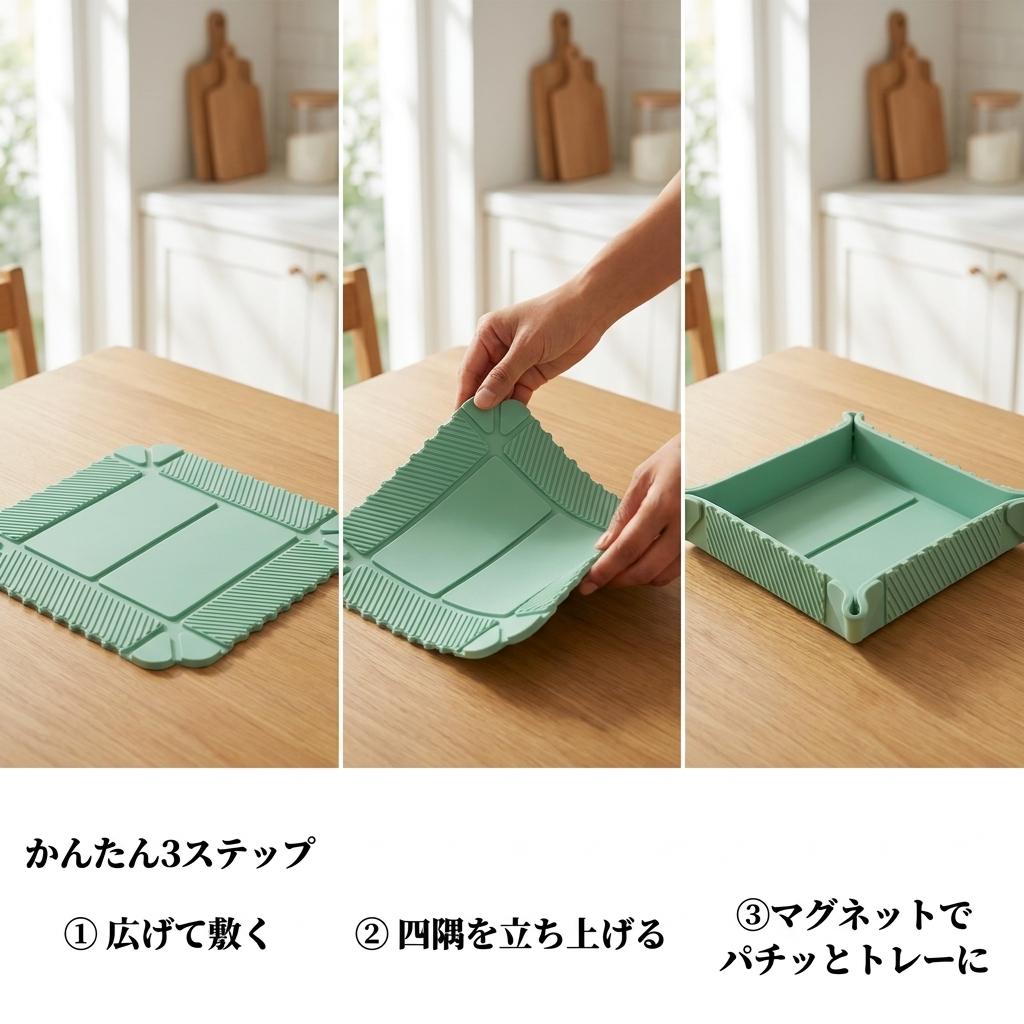 NICOMO 折りたたみマグネット鍋敷き