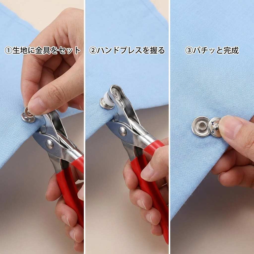 NICOMO 打ち具付き スナップボタンセット
