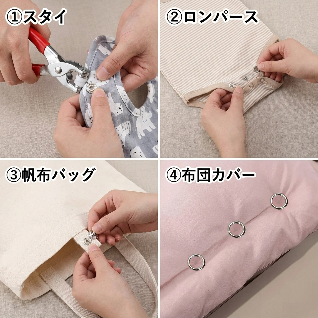 NICOMO 打ち具付き スナップボタンセット