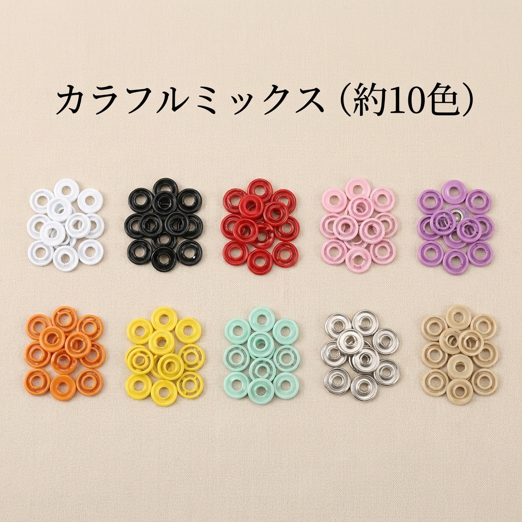 NICOMO 打ち具付き スナップボタンセット