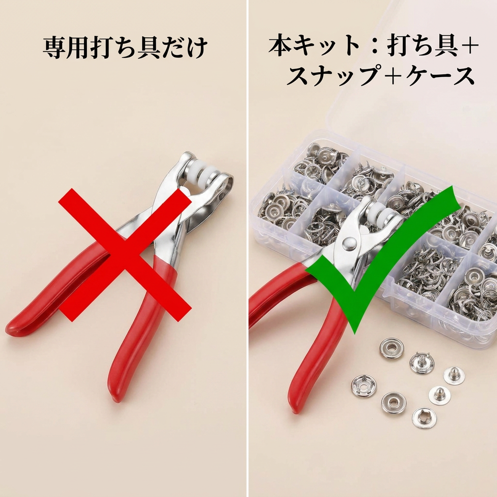 NICOMO 打ち具付き スナップボタンセット