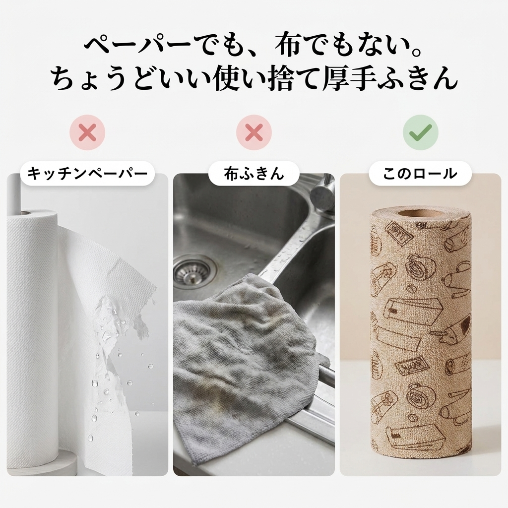 NICOMO 使い捨てふきんロール