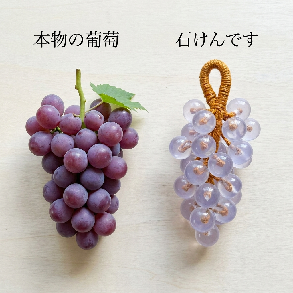 NICOMO 水晶ぶどうの飾りソープ