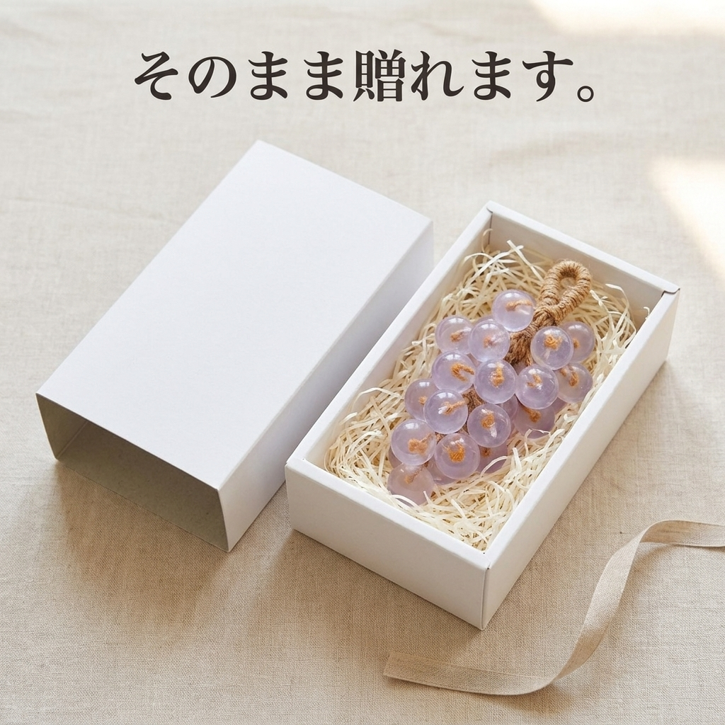 NICOMO 水晶ぶどうの飾りソープ