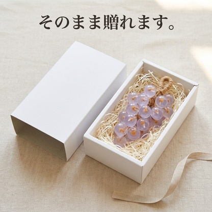 NICOMO 水晶ぶどうの飾りソープ