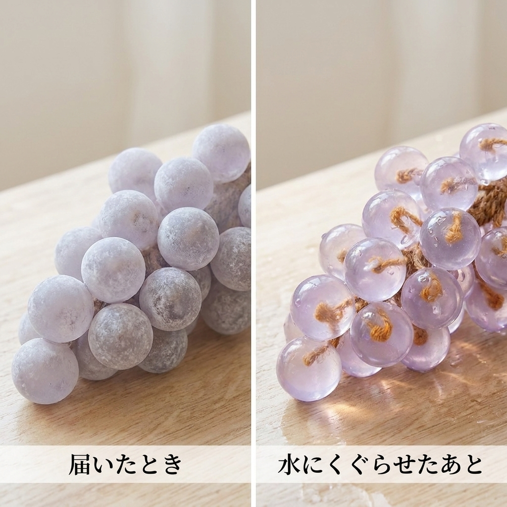 NICOMO 水晶ぶどうの飾りソープ