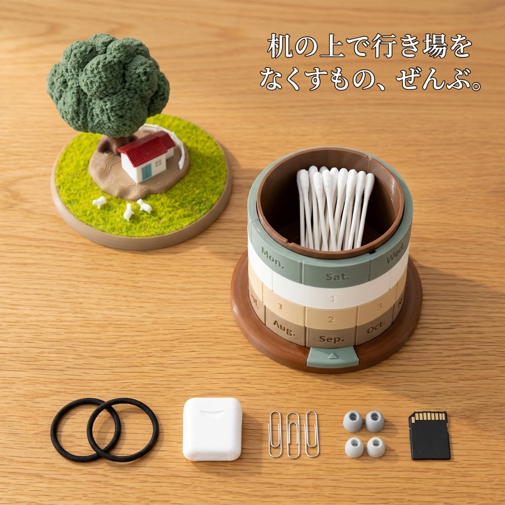 NICOMO 木かげの万年カレンダー