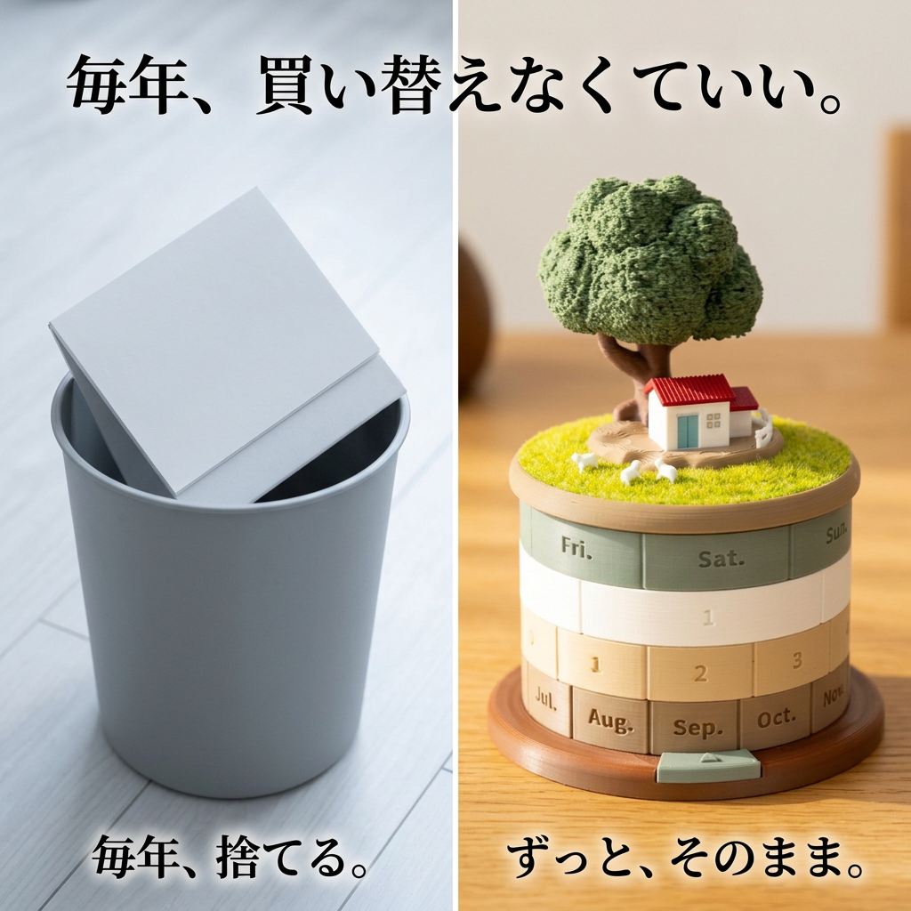 NICOMO 木かげの万年カレンダー