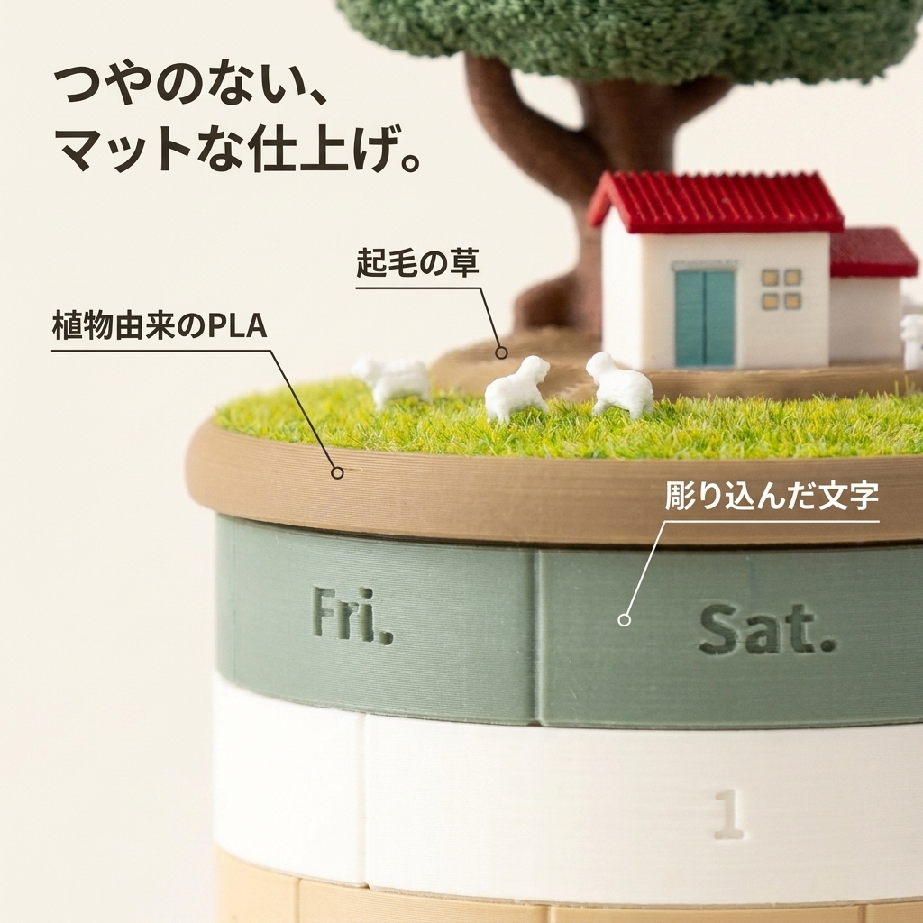NICOMO 木かげの万年カレンダー