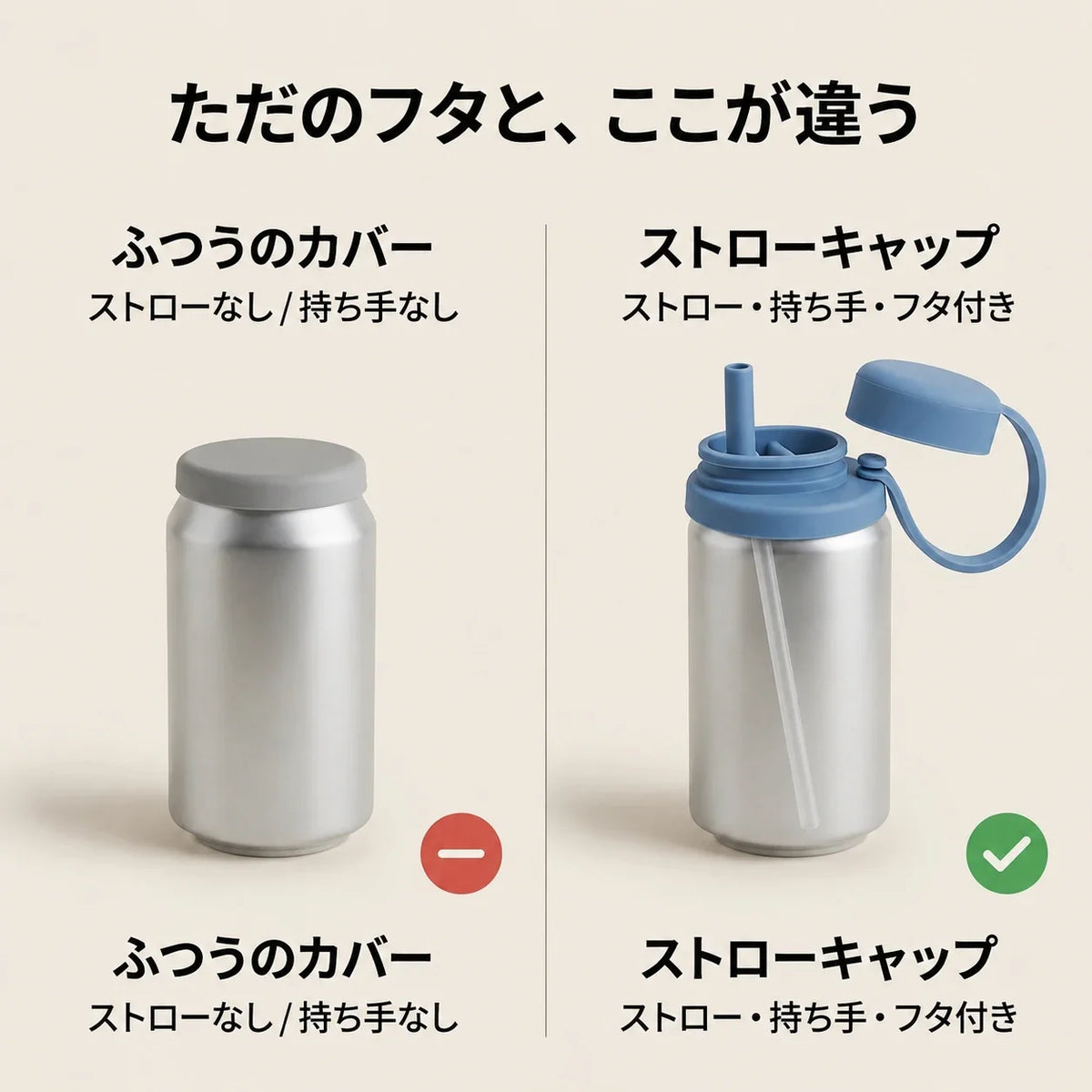 NICOMO 缶ストローキャップ